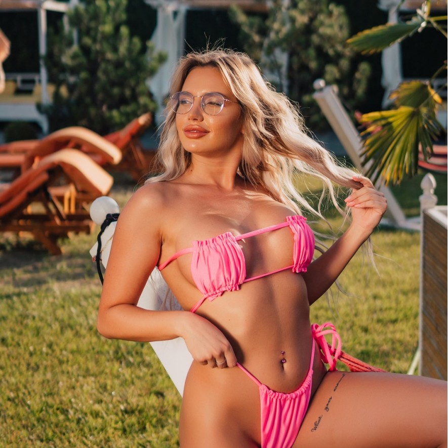 Set Costum baie - Acapulco - Pink Neon 
